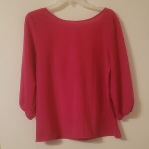 LNK Landscape Women's Pink Top, Size SM